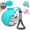2-in-1 Portable Dog Water Bottle for Small Dogs - Leak-Proof & Compact Dog Travel Water Bottle -Stainless Steel Bottle & Silicone Bowl - Ideal for Walking, Hiking & Travels(10 fl oz, Blue)